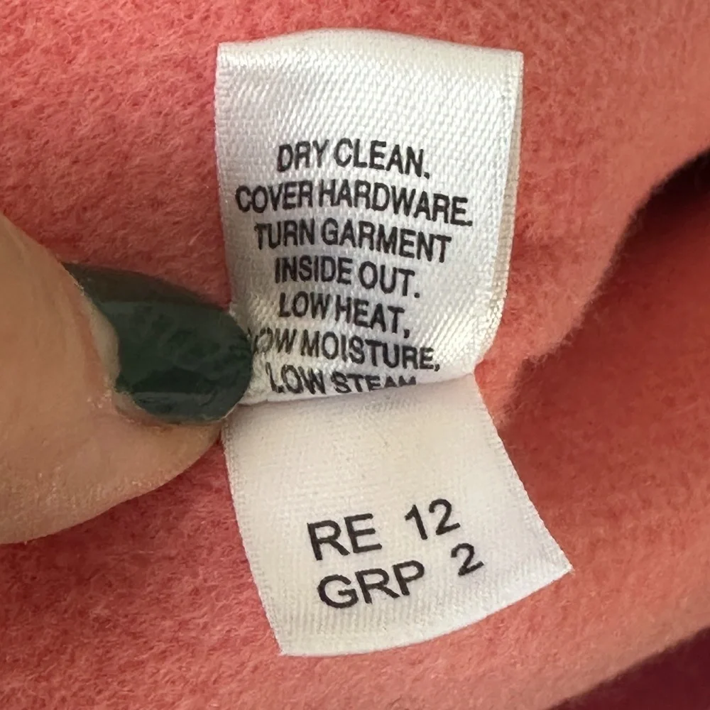 St. John Collection Pink Coral Cropped Wool Angora Cashmere Jacket Blazer Size 2 - Picture 7 of 7